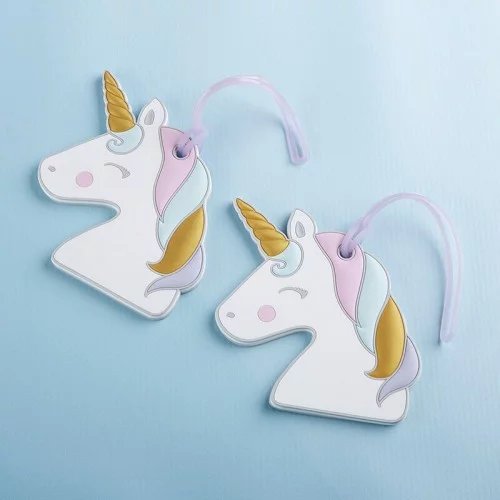 Unicorn Luggage Tag Favors